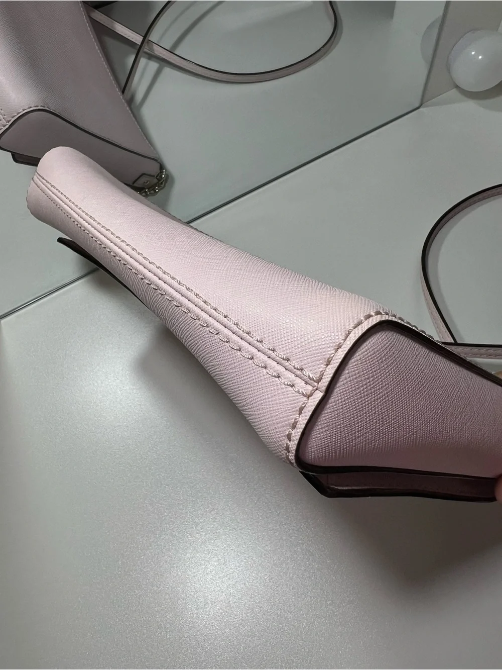 Kate Spade Charlotte Street Alek Flap Crossbody Blush Pink Leather